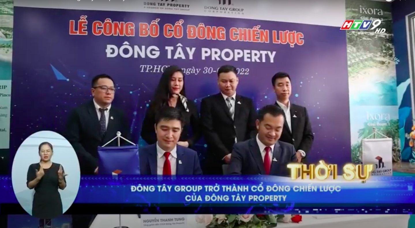 Read more about the article HTV9 đưa tin về Đông Tây Property gia nhập hệ thống Đông Tây Group